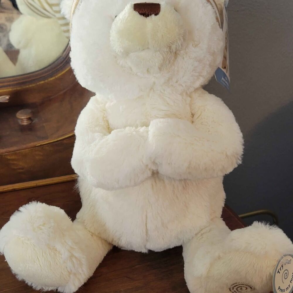 NWT 9" Baby GUND Goodnight Prayer Bear Talks Jesus Love Me Music Christian